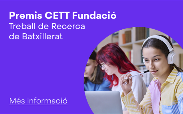 La CETT Fundació reconoce los mejores trabajos de investigación de Bachillerato sobre turismo, hotelería y gastronomía